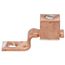 Copper Single-Conductor, One-Hole Mount Lug w/ Offset Tang, 8 Str-2 Str