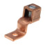 Copper Single-Conductor, One-Hole Mount Lug w/ Offset Tang, 2 Str-1/0 Str
