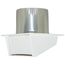4" PEV620 Plastic Eave Vent Exhaust w/ Freeswinging Backdraft Damper for Clothes Dryers or Bathroom Fans