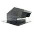 6"- 8" GRV824 Roof Vent Hood Flush Tail w/ Flapper and Screen