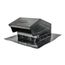 4" GRV824 Roof Vent Hood Flush Tail w/ Flapper and 1/4" Screen