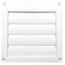 4" PML320 Plastic Multi Louvered Hood w/ 11" Tail (Brown)