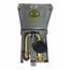 PVC Gas Plug with 1/2" Rear NPT Inlet x 3/8" Quick Disconnect Outlet (Grey)