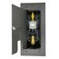 Wood Deck Versatile Gas Plug & Anodized Aluminum Door with 3/4" NPT Inlet x 1/2" Quick Disconnect Outlet, 2 PSI