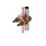 Grounding Connector, Cable To Rod Or Pipe, 2/0 Awg (Sol) -250 Kcmil, 1/2"-3/4" Pipe, 7/8"-1" Rod