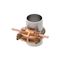 Grounding Connector, Cable To Rod Or Pipe, 2/0 Awg (Sol) -250 Kcmil, 2" Pipe, 2"-2-3/8"Rod