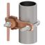 Mechanical Grounding Connector, Conductor To Water Pipe, 4-4/0 Awg, 1-1/4" - 2" Pipe, 3/8" Stud