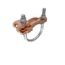 Grounding Connector, Conductor To Water Pipe, 4-4/0 Awg, 2-1/2" - 3-1/2" Pipe , 3/8" Stud