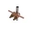Grounding Connector, Cable To Rod Or Pipe, 4 Awg (Sol)-2/0 Awg (Str), 3/8" Pipe, 5/8"-3/4" Rod