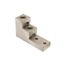 Aluminum Universal Terminal, 2-Hole, 2 Cable, #2 Awg Str-600 Kcmil, 3/8" Stud, Al/Cu Rated
