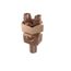 Mechanical Grounding Connector, Cable To Flat, 1-4/0 Awg, 5/8" Stud, 1-3/4" Height