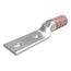 YAZ Series 2-Hole Cu Compression Lug, 500 kcmil, Long Barrel, 1/2" Stud, 1-3/4" Hole Spacing, Tin-Plated (Brown)