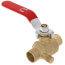 1/2" Sweat Full Port Forged Brass Ball Valve w/ Bleeder (Lead Free)