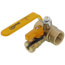 1"  Threaded Brass Ball Valve w/ Hose Drain (Lead Free)