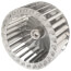 Galvanized Steel Blower Wheel (5-13/64" Diameter x 2-1/2" Width, 5/16" Bore)