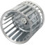 Galvanized Steel Blower Wheel (3" Diameter x 1-7/8" Width, 1/4" Bore)