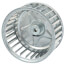 Galvanized Steel Blower Wheel (3-13/16" Diameter x 1-7/8" Width, 1/4" Bore)