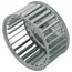 Galvanized Steel CW Blower Wheel (3-13/16" Diameter x 1-7/8" Width, 1/4" Bore)