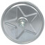 Galvanized Steel CCW Blower Wheel (3-13/16" Diameter x 2-1/2" Width, 5/16" Bore)
