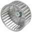 Galvanized Steel CCW Blower Wheel (3-13/16" Diameter x 2-1/2" Width, 5/16" Bore)