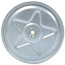 Galvanized Steel Blower Wheel (4-1/4" Diameter x 2" Width, 1/4" Bore)