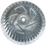 Galvanized Steel Blower Wheel (5-45/64" Diameter x 4" Width, 1/2" Bore)