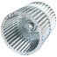 Galvanized Steel Blower Wheel (5-45/64" Diameter x 4" Width, 1/2" Bore)