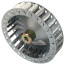 Galvanized Steel Single Inlet Blower Wheel, CW (4" Diameter x 1" Width, 5/16" Bore)