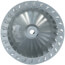 Galvanized Steel Single Inlet Blower Wheel, CCW (4" Diameter x 1" Width, 5/16" Bore)