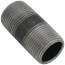 1" x 2-1/2" Schedule 80 Heavy Duty Seamless Black Nipple