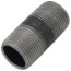 1" x 2-1/2" Schedule 80 Heavy Duty Seamless Black Nipple
