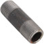 1/2" x 2-1/2" Schedule 80 Heavy Duty Seamless Black Nipple