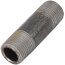1/2" x 2-1/2" Schedule 80 Heavy Duty Seamless Black Nipple