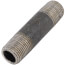 1/2" x 3" Schedule 80 Heavy Duty Seamless Black Nipple