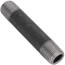 1/2" x 4" Schedule 80 Heavy Duty Seamless Black Nipple