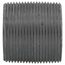 1-1/2" x Close Schedule 80 Heavy Duty Seamless Black Nipple