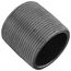 1-1/2" x Close Schedule 80 Heavy Duty Seamless Black Nipple