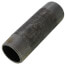 1-1/2" x 5-1/2" Schedule 80 Heavy Duty Seamless Black Nipple