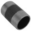 2" x 3-1/2" Schedule 80 Heavy Duty Seamless Black Nipple