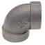1/2" Extra Heavy Black 90° Elbow