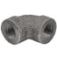 1/4" Extra Heavy Black 90° Elbow