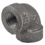 1/4" Extra Heavy Black 90° Elbow