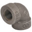 3/8" Extra Heavy Black 90° Elbow