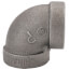 1-1/4" Extra Heavy Black 90° Elbow