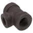 3/4" x 3/4" x 1/2" Extra Heavy Black Reducing Tee