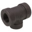 3/4" x 3/4" x 1/2" Extra Heavy Black Reducing Tee