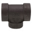3/4" x 3/4" x 1/2" Extra Heavy Black Reducing Tee