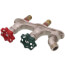 C-108 Series Close Coupled, 1/2" MPT x 1/2" SWT Inlet Hot & Cold Anti-Siphon Adjustable Wall Faucet