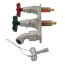 C-108 Series Close Coupled, 1/2" PEX Crimp Inlet Hot & Cold Anti-Siphon Adjustable Wall Faucet