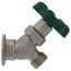 C-135 Angle Sill Faucet, 1/2" FPT, Satin Nickel Plated, Soft Grip Handle